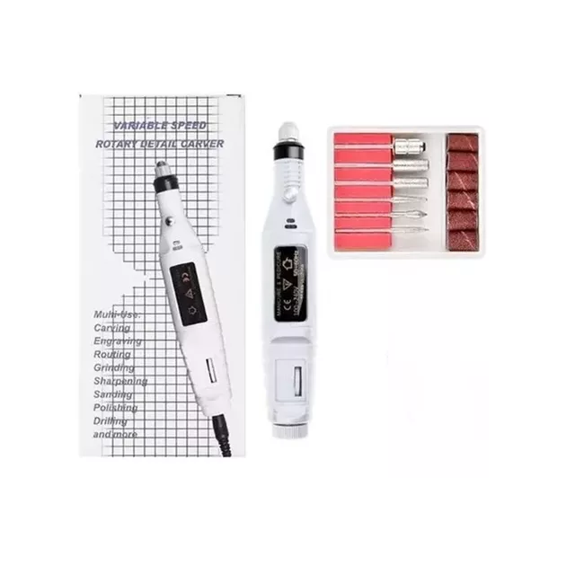 Mini torno uñas 20000 Rpm + fresas pedicura manicura nuevos