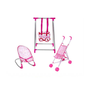 Set De Coche Hamaca Y Silla Para Muñecas Juguete Para Niños