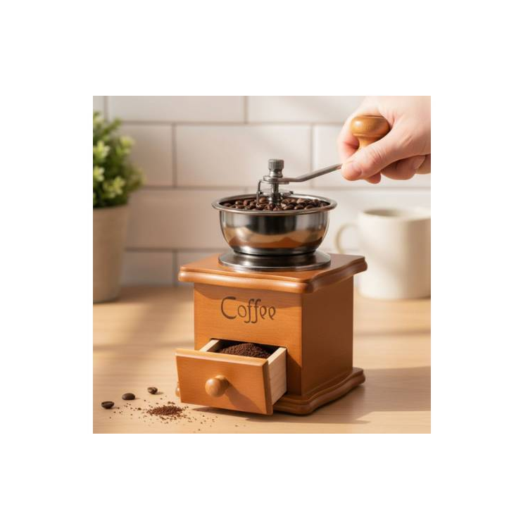 Molinillo Manual Portatil Para Cafe 16x10x10cm