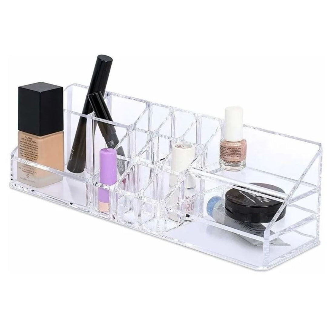 Organizador Exhibidor De Acrílico Para Cosméticos 28x8x9cm