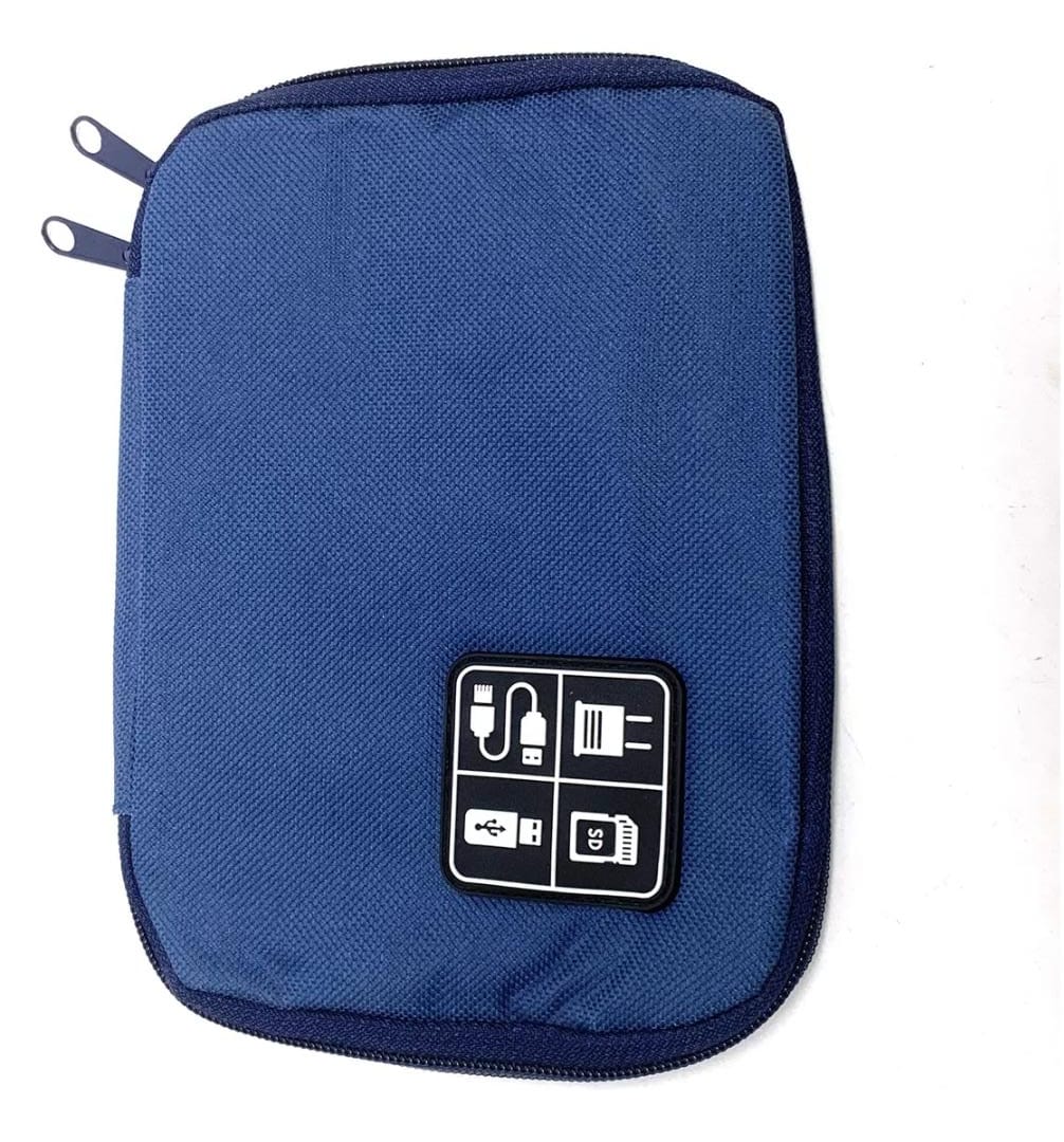 Bolso almacenamiento organizador de cables para viaje