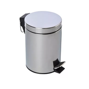 Basurero papelera cubo pedal 5 L acero inoxidable
