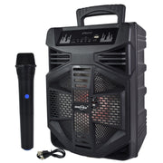 Parlante Bluetooth Karaoke Con Micrófono Y Luces 1200mah