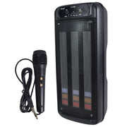 Parlante  Con Micrófono Bluetooth Karaoke Y Luces 1800mah