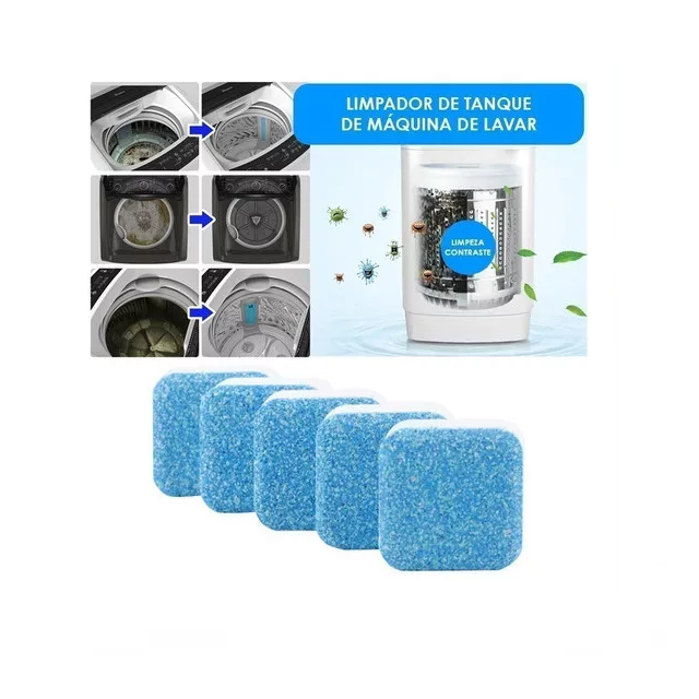Pastillas de detergente para lavar el lavarropas
