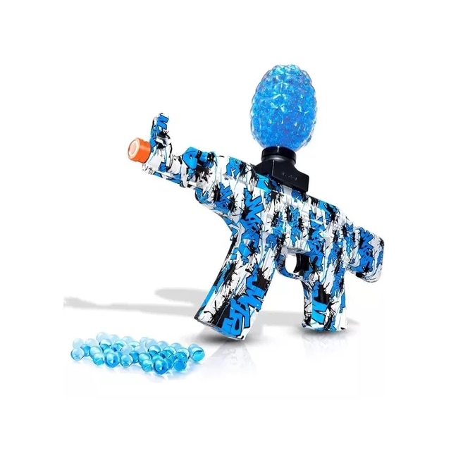 Pistola automatica 2 en 1 de hidrogel y balas espuma