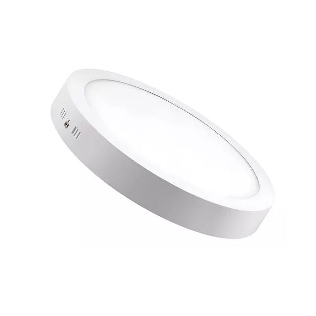 Plafon techo foco sobrepuesto panel led lampara redondo 18w luz blanca fria