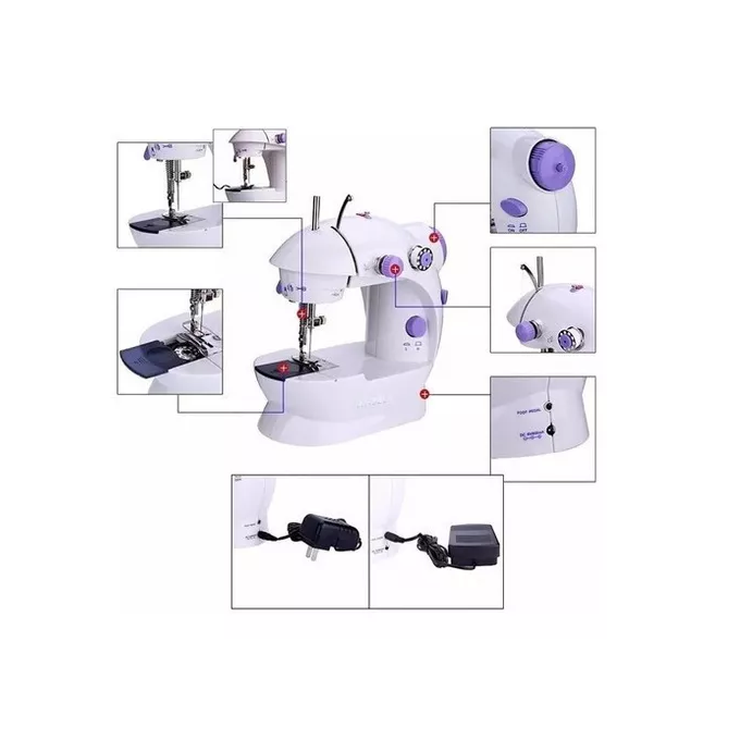 Maquina de coser multifunción con luz