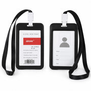Porta Credenciales Ejecutivo Vertical Plástico Doble Cara Ne