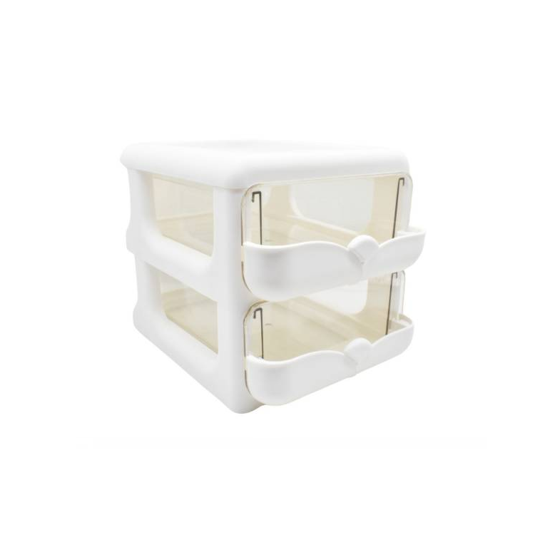 Organizador Plástico Con 2 Cajones Excelente Calidad