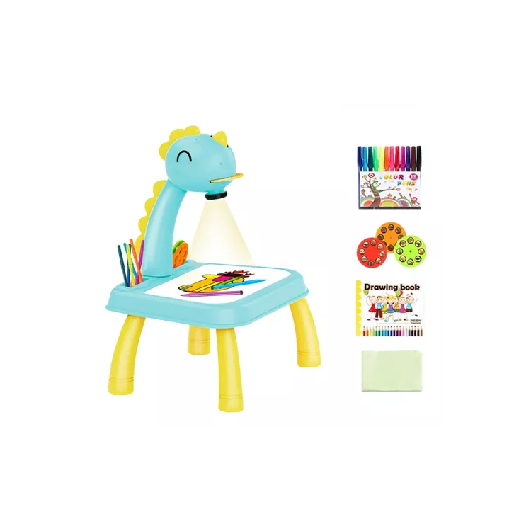 Mesa De Dibujo Infantil Con Proyector Led Luces Y Sonido