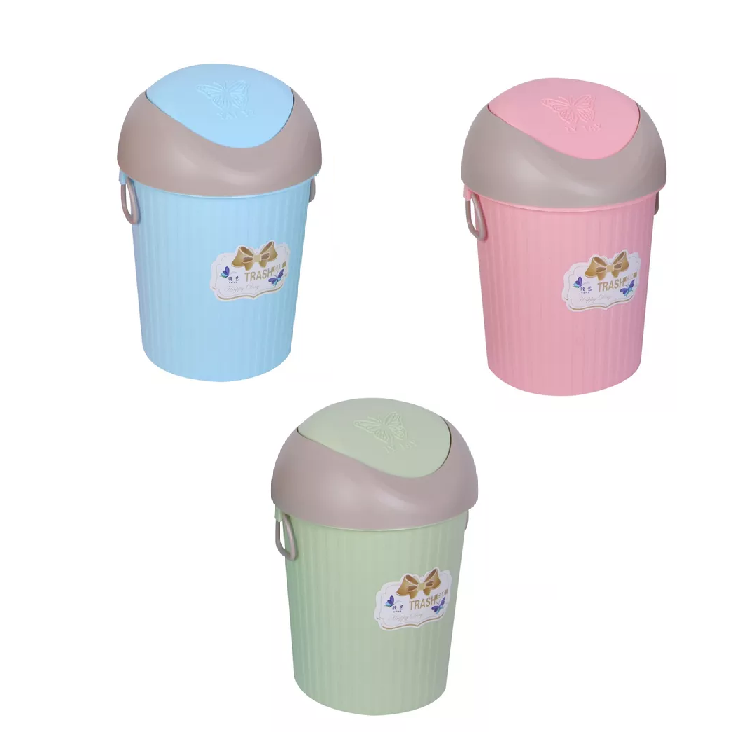 Tacho de plastico con tapa 8lts