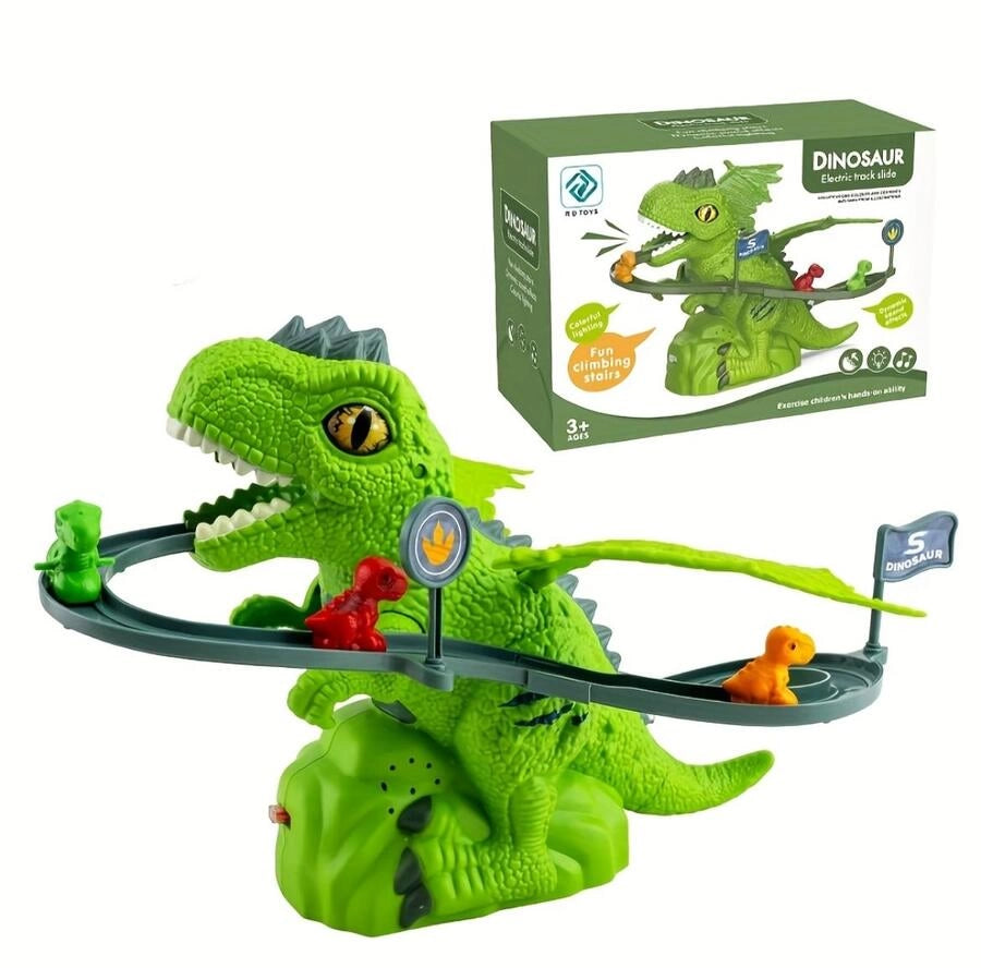 Pista Dinosaurio Interactiva Con Recorrido En Espiral