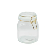 Recipiente De Vidrio Para Conservar Alimentos 15x10cm.