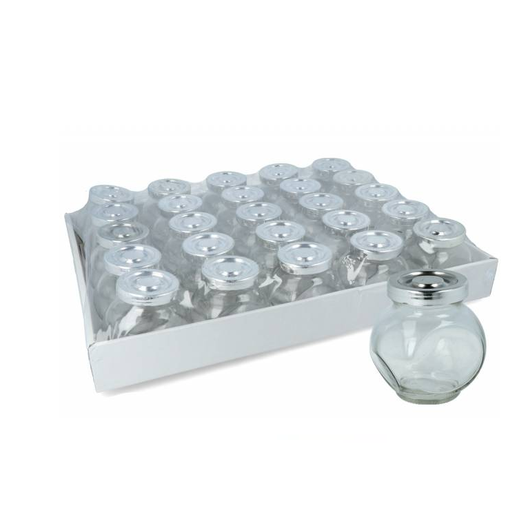 Frasco De Vidrio Con Tapa X25 Unidades