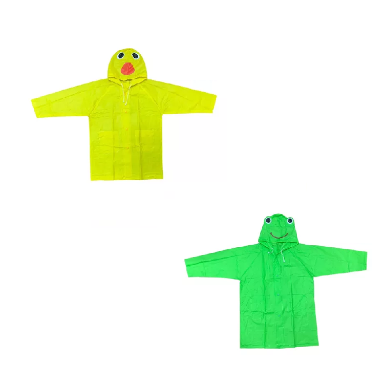Poncho De Lluvia Infantil Patito Sapito Para Niños Niñas