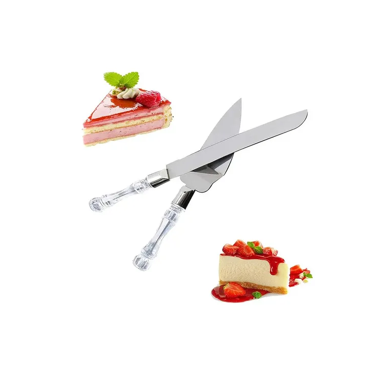 Set De Espátula Y Cuchillo Para Postres 33x10cm.