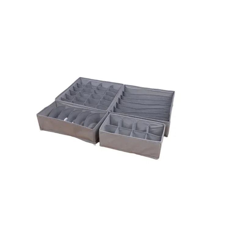Cajas Organizadoras Ropa Interior Set X4 Plegables Cajon