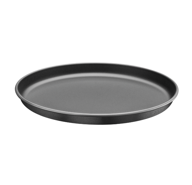 Molde Para Pizza Tramontina De Aluminio De 30 Cm, Color Negr
