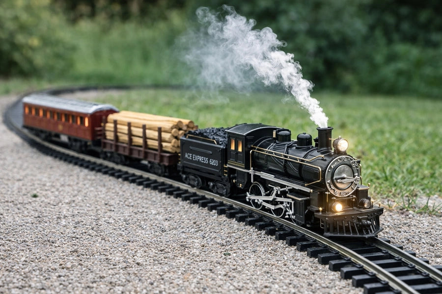 Tren Eléctrico Infantil Compuesto Por Locomotora Detallada