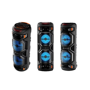 Parlante Grande Bluetooth 16 Ruedas Micrófono Luces Led