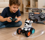 Perro Robot Acrobatico Giros 360 Luz Musica Jugueteria