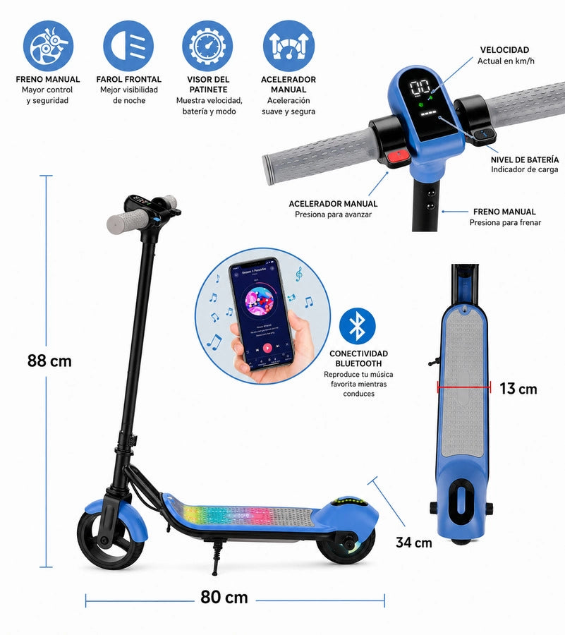 Scooter Eléctrico Monopatin Electrico Para Niños