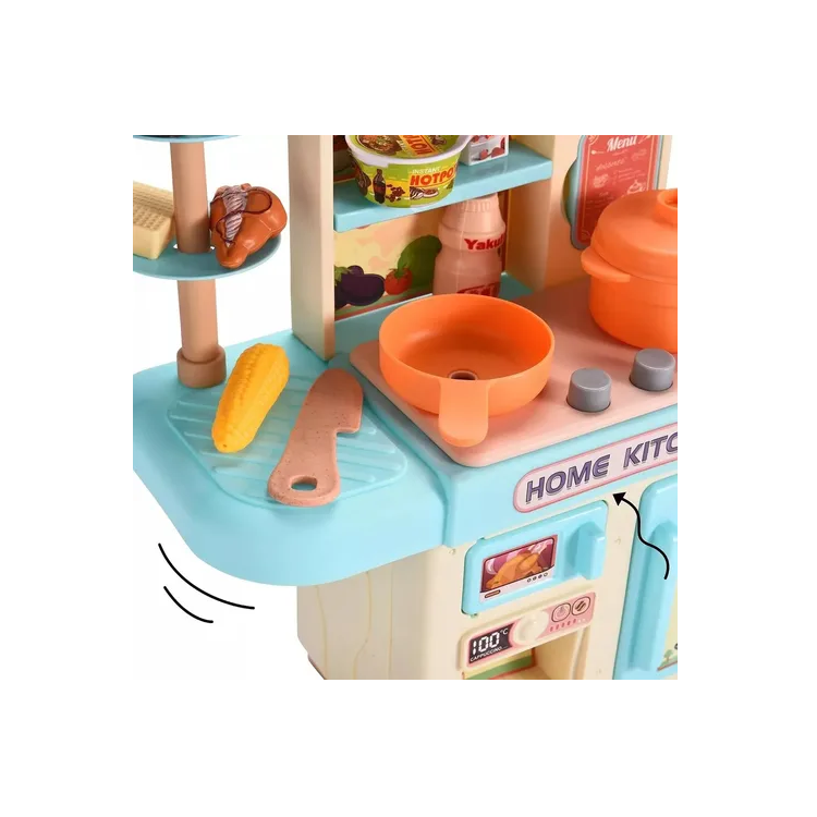 Mini Cocina Con Accesorios Luz Agua Y Vapor