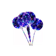 5 Globos Transparentes Con Luz Iluminación Led San Valentin