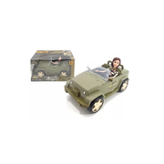 Juguete Infantil De Muñeca En Auto Militar