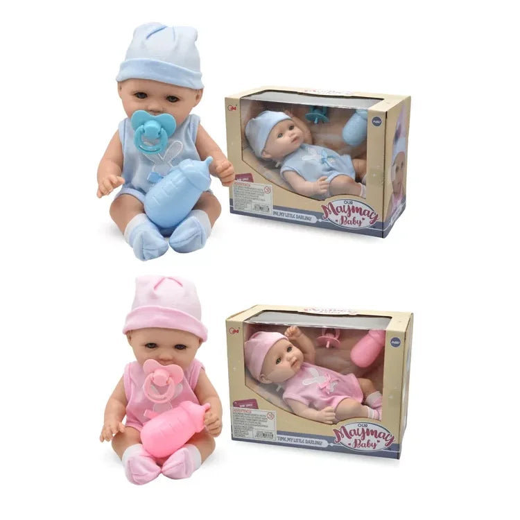 Bebe Bebote Muñeco Infantil Con Biberón 2 Colores