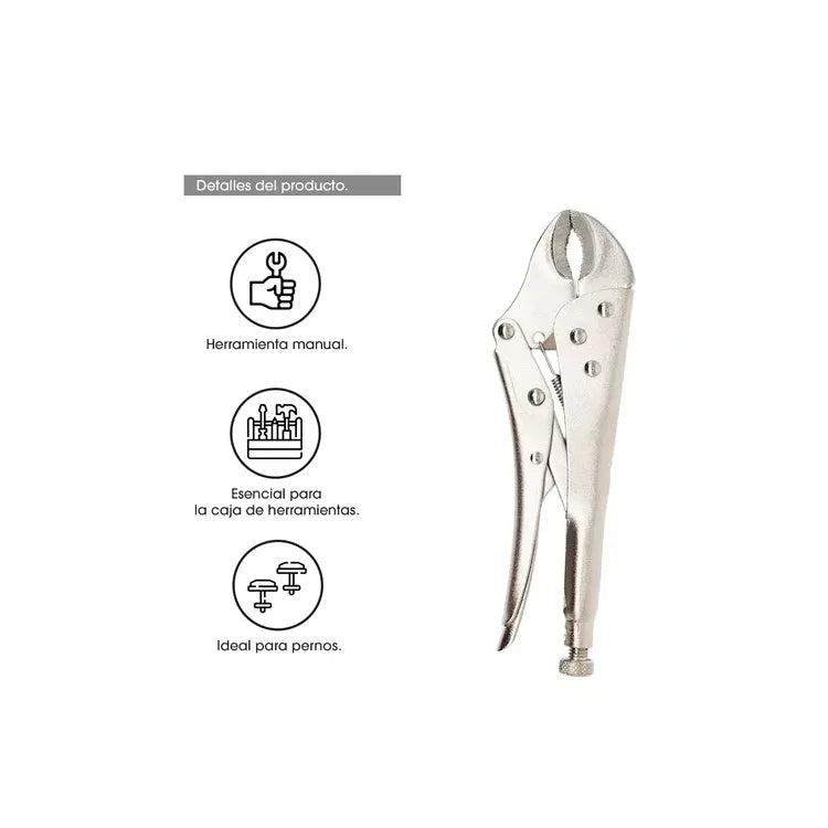 Pinza Ajustable Presión Morsa Curva 10