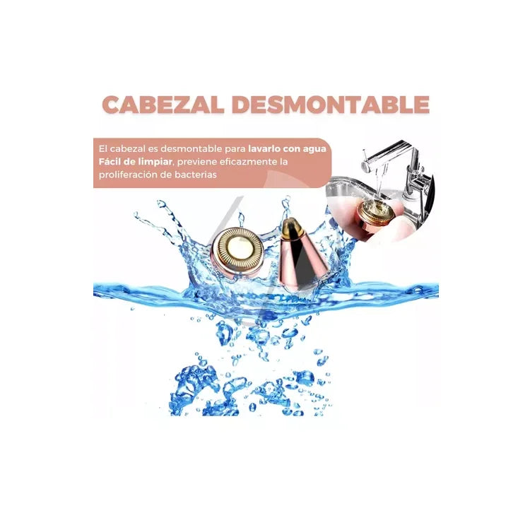 Depiladora Vello Facial Y Corporal Femenina Usb Recargable