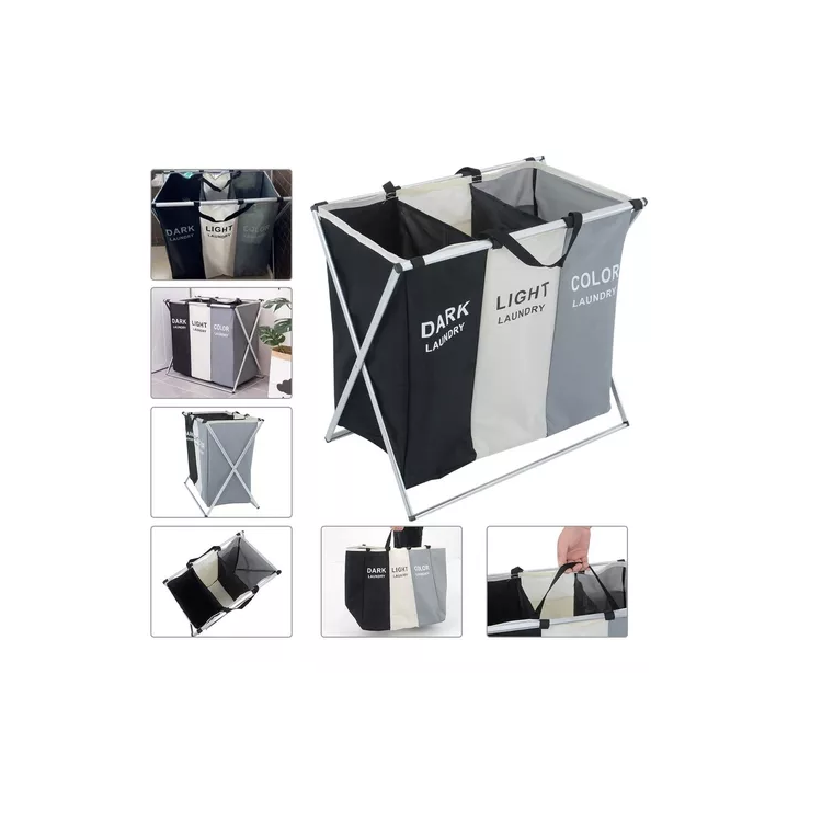 Canasto de tela para ropa con separaciones