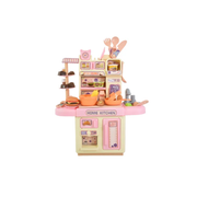 Mini Cocina Con Accesorios Luz Agua Y Vapor