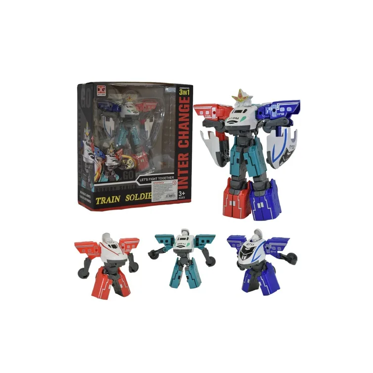 Juguete Infantil Robot Transformers 3 En 1 De 20 Cm