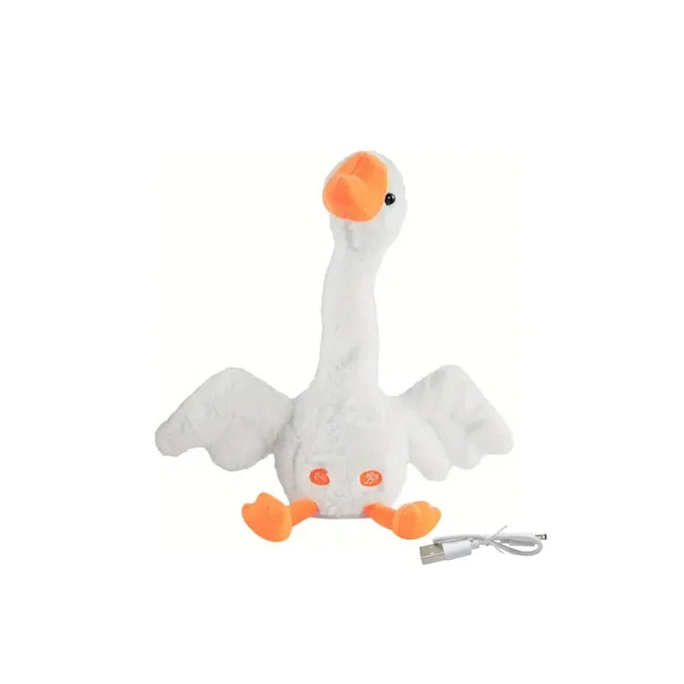 Pato Bailarín Imitador Canta Recargable Con Luz Infantil