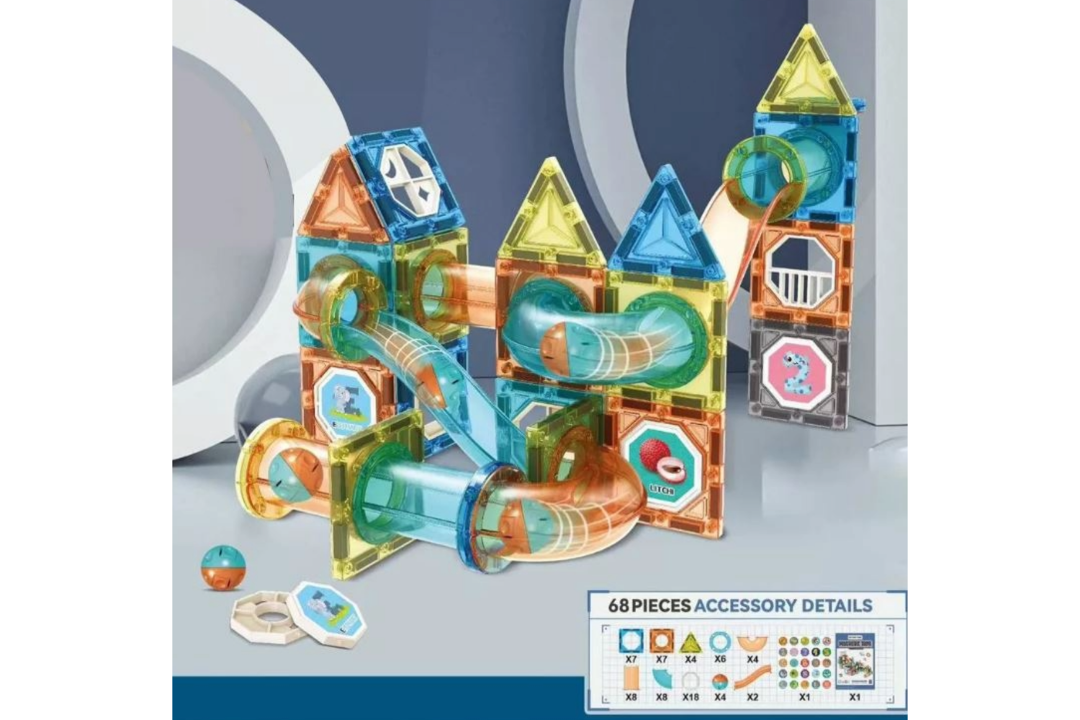 Juego De Construcción Bloques Magnéticos Con Bolas 88pcs