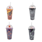 Vaso De Halloween Con Tapa Y Sorbito 380ml