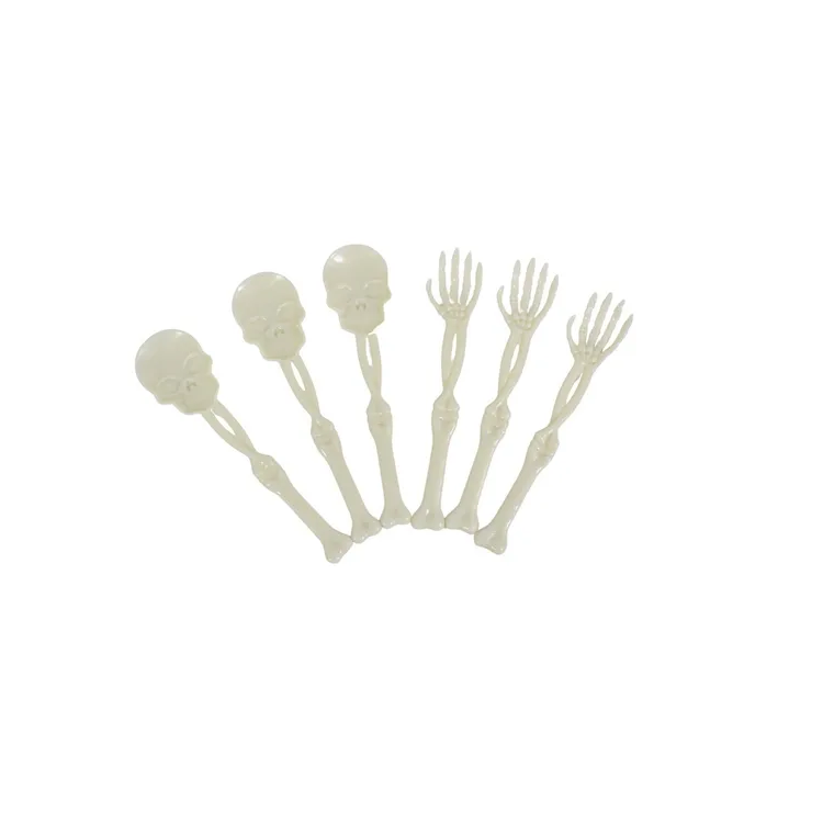 Cubiertos Plásticos De Halloween 6pcs.