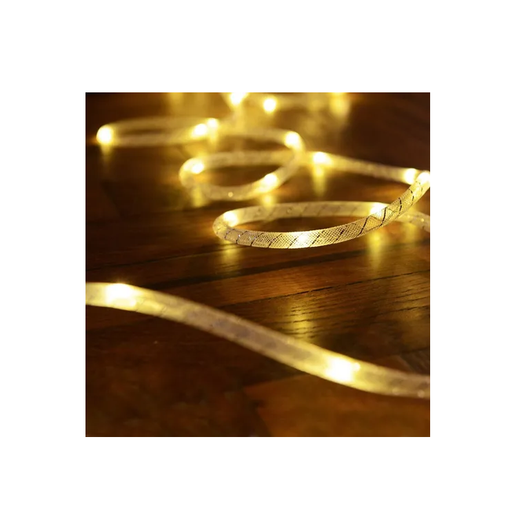 Luz Cálida En Tubo 9 Mts Navidad