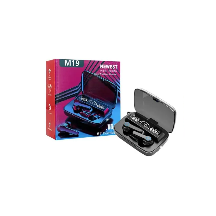 Auricular Bluetooth M19led Excelente Relación Precio Calidad