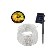 Manguera Con Luz De Navidad Carga Solar 10m