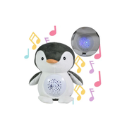 Veladora Nocturna Musical Pingüino Infantil Decoracion