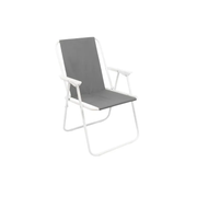 Silla Plegable Gris Para Camping Playa 50 X 46 X 76 Cm