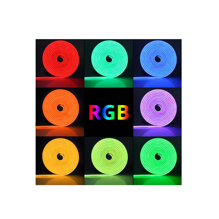 Tira De Luces Neon Rgb Con Control 5mts Dimerizable