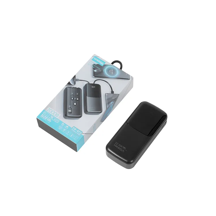 Power Bank Treqa Carga Rápido 20000 Mha Tr-972 Negro