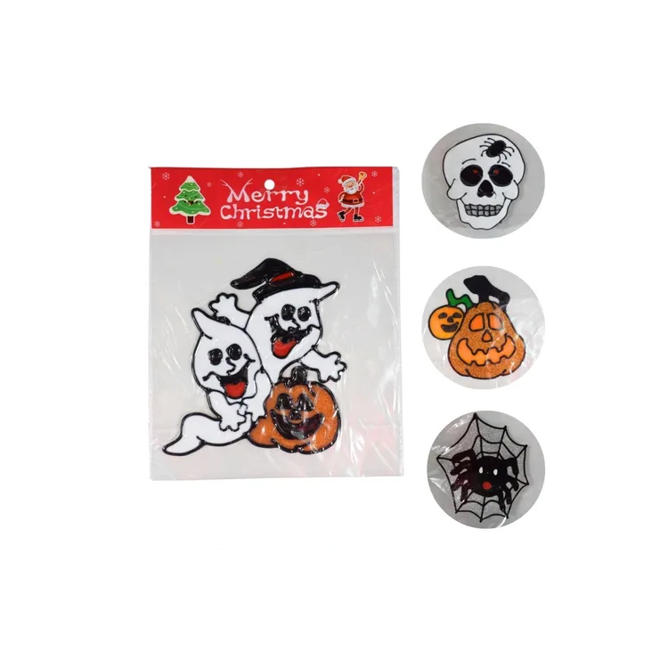 Adorno Gel Adhesivo De Halloween Para Ventana 25x20cm
