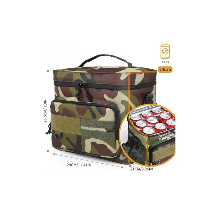 Bolso Conservadora Camuflado Térmico Aislante 15.5l