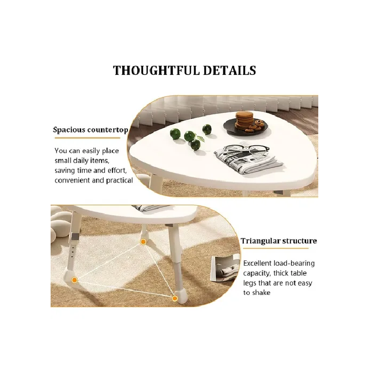 Mesa Ratona Para Living Jardín Altura Regulable